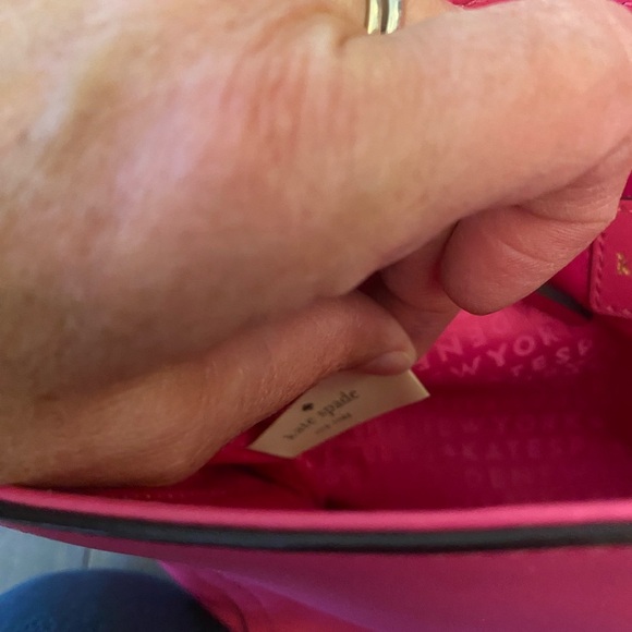 Kate Spade New York Jazmin Court Pink leather scalloped purse - Picture 10 of 14